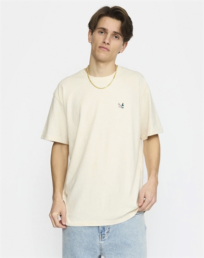 Revolution - Application T-Shirt - Offwhite-Melange
